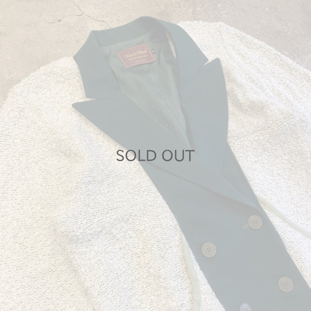 画像3: 【Wiz&Witch】"UNITED" TWO FACE KNIT DOUBLE JACKET / OS (3)