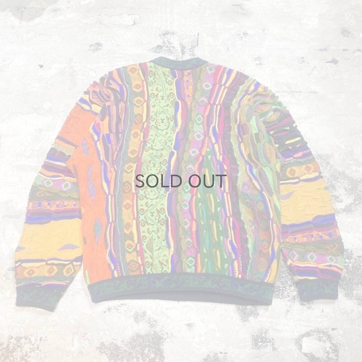 画像2: 【COOGI】MULTI 3D KNIT SWEATER / Mens M(L) / MADE IN AUSTRALIA (2)