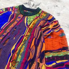 画像4: 【COOGI】MULTI 3D KNIT SWEATER / Mens M(L) / MADE IN AUSTRALIA (4)