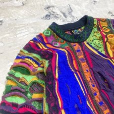 画像3: 【COOGI】MULTI 3D KNIT SWEATER / Mens M(L) / MADE IN AUSTRALIA (3)