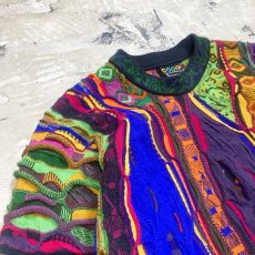 画像3: 【COOGI】MULTI 3D KNIT SWEATER / Mens M(L) / MADE IN AUSTRALIA (3)