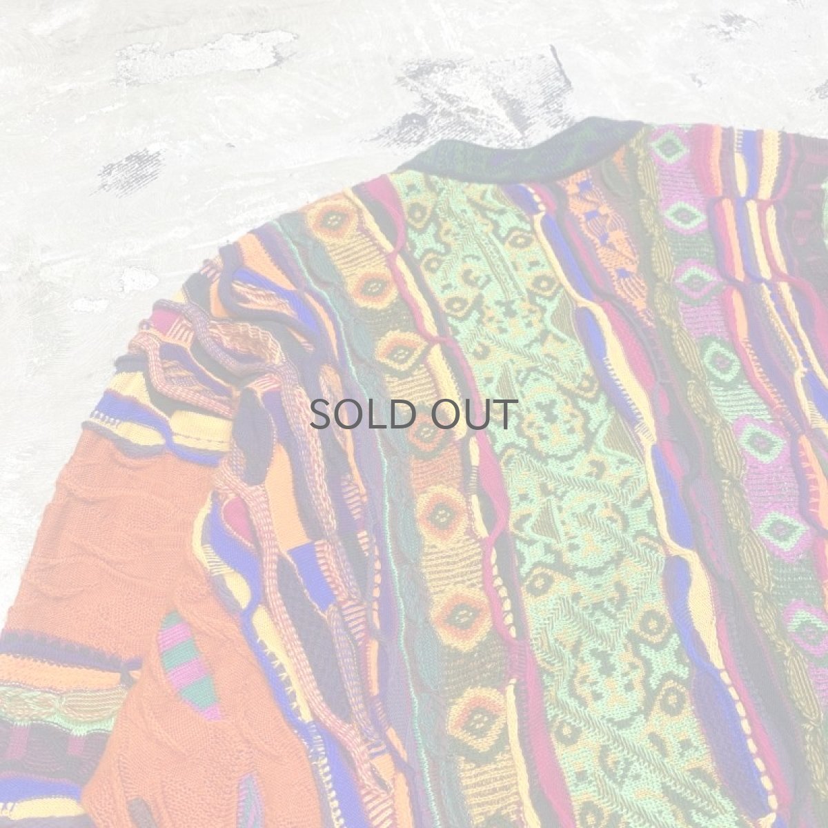 画像9: 【COOGI】MULTI 3D KNIT SWEATER / Mens M(L) / MADE IN AUSTRALIA (9)