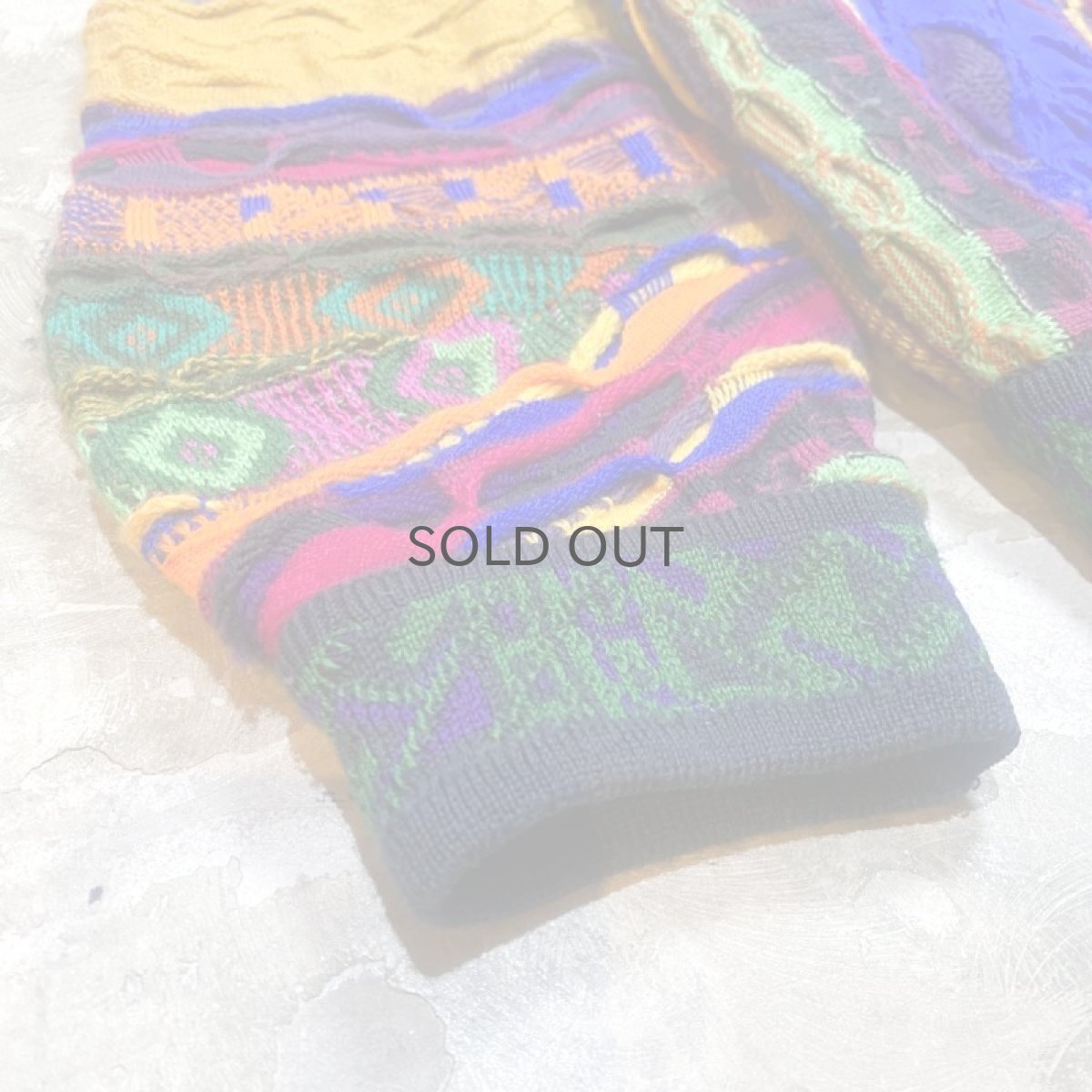 画像7: 【COOGI】MULTI 3D KNIT SWEATER / Mens M(L) / MADE IN AUSTRALIA (7)