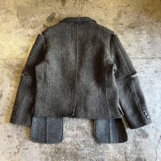 画像2: 【Wiz&Witch】"TRANSFORM" OUT POCKET TWEED JACKET / OS (2)