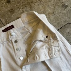 画像8: 【Wiz&Witch】FLARE CUT DENIM PANTS / W28(WHITE) (8)