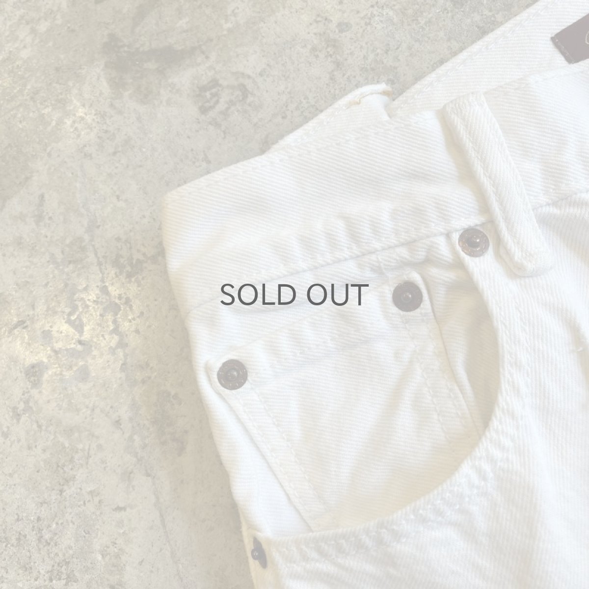 画像7: 【Wiz&Witch】FLARE CUT DENIM PANTS / W28(WHITE) (7)