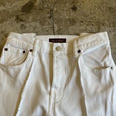 画像6: 【Wiz&Witch】FLARE CUT DENIM PANTS / W28(WHITE) (6)