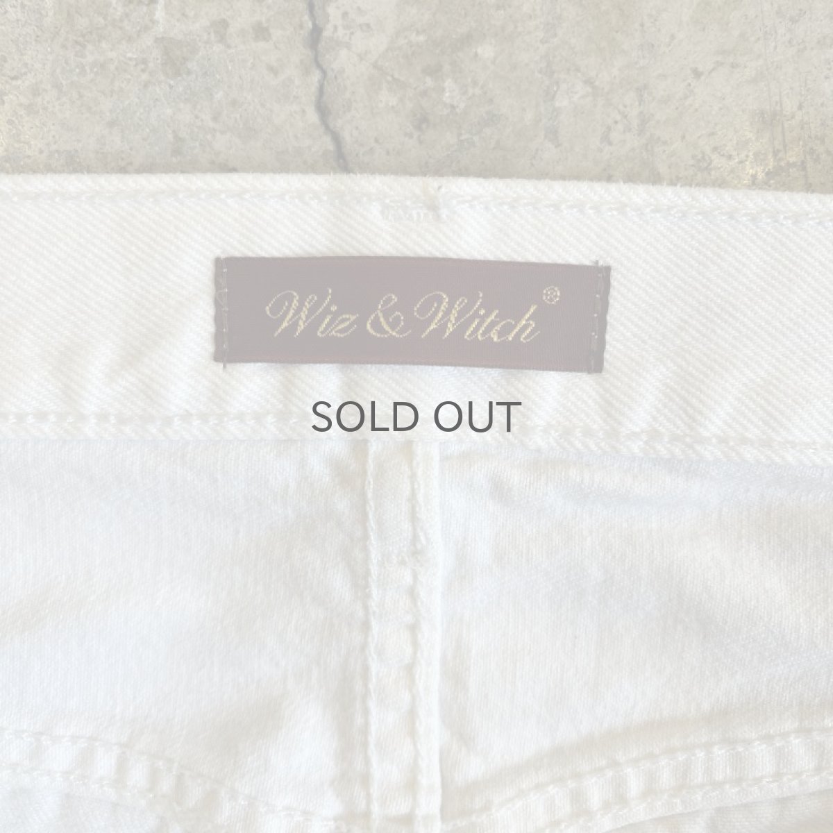 画像10: 【Wiz&Witch】FLARE CUT DENIM PANTS / W28(WHITE) (10)