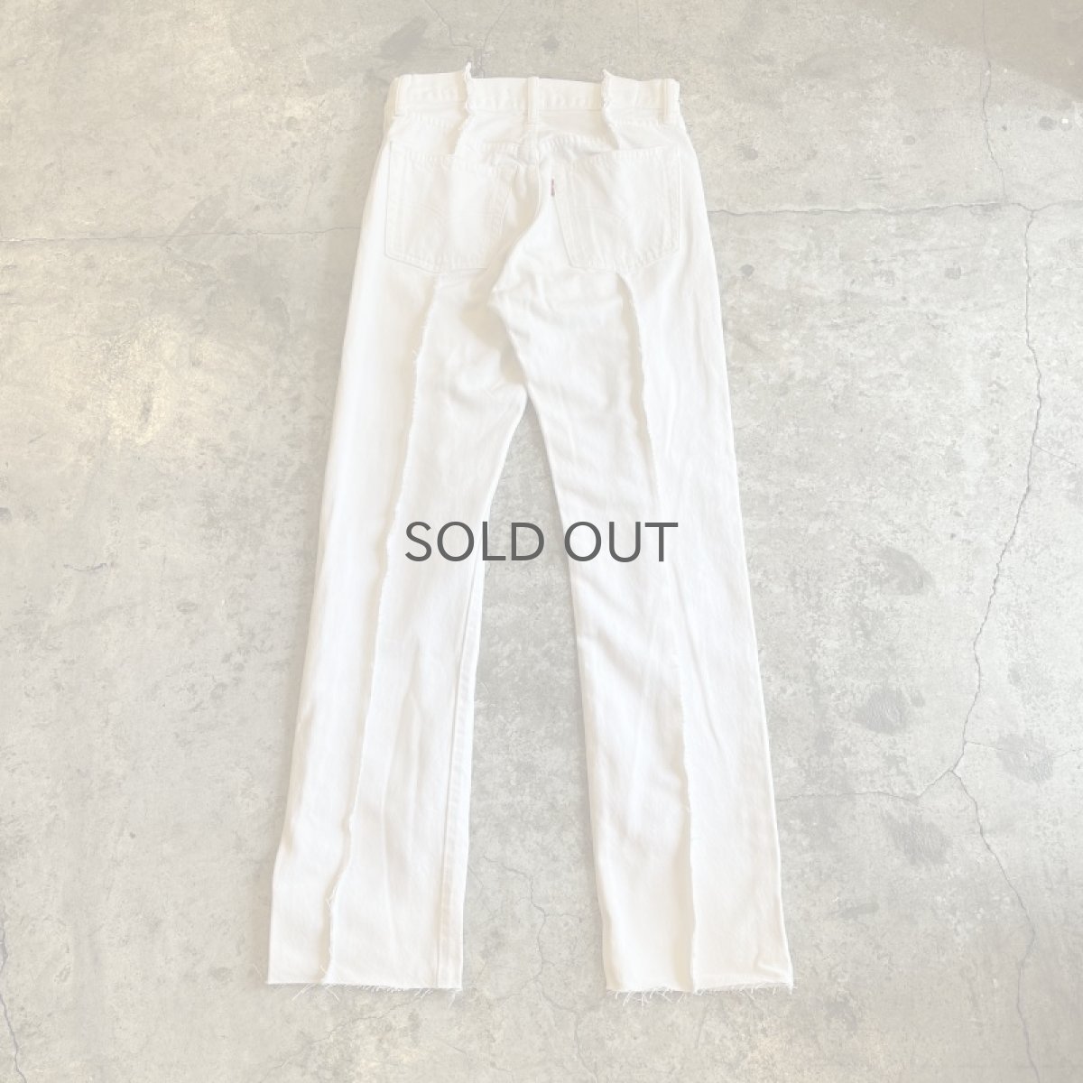 画像2: 【Wiz&Witch】FLARE CUT DENIM PANTS / W28(WHITE) (2)