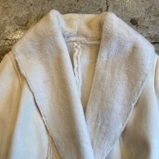 画像5: FAUX MOUTON WRAP DESIGN WHITE COLOR JACKET / Ladies M (5)