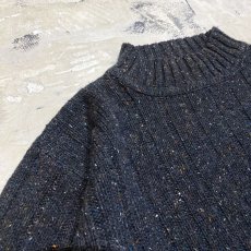 画像3: MOCK NECK NEP KNITTING SWEATER / Mens XL (3)