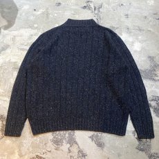 画像2: MOCK NECK NEP KNITTING SWEATER / Mens XL (2)