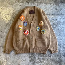 画像1: 【Wiz&Witch】OLD PATCH KNIT CARDIGAN / OS (1)