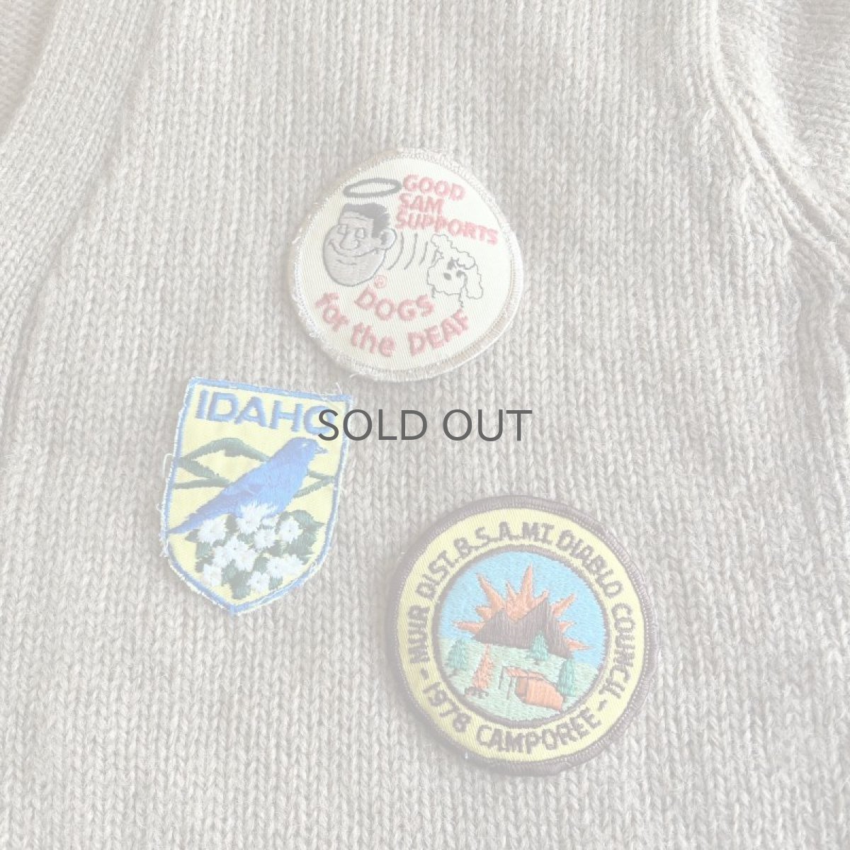 画像10: 【Wiz&Witch】OLD PATCH KNIT CARDIGAN / OS (10)