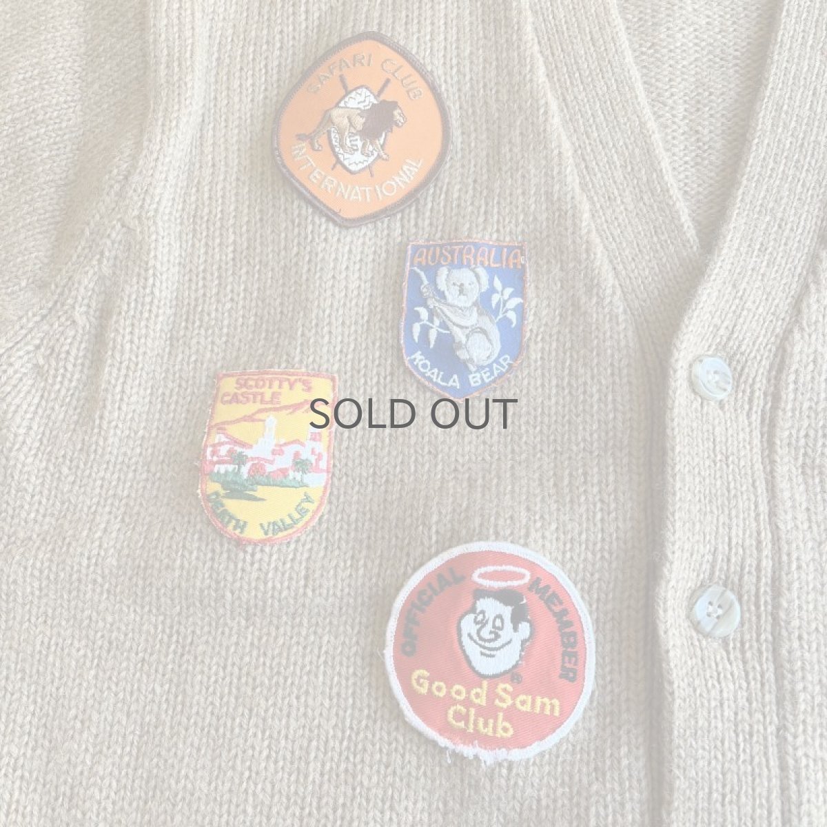 画像11: 【Wiz&Witch】OLD PATCH KNIT CARDIGAN / OS (11)