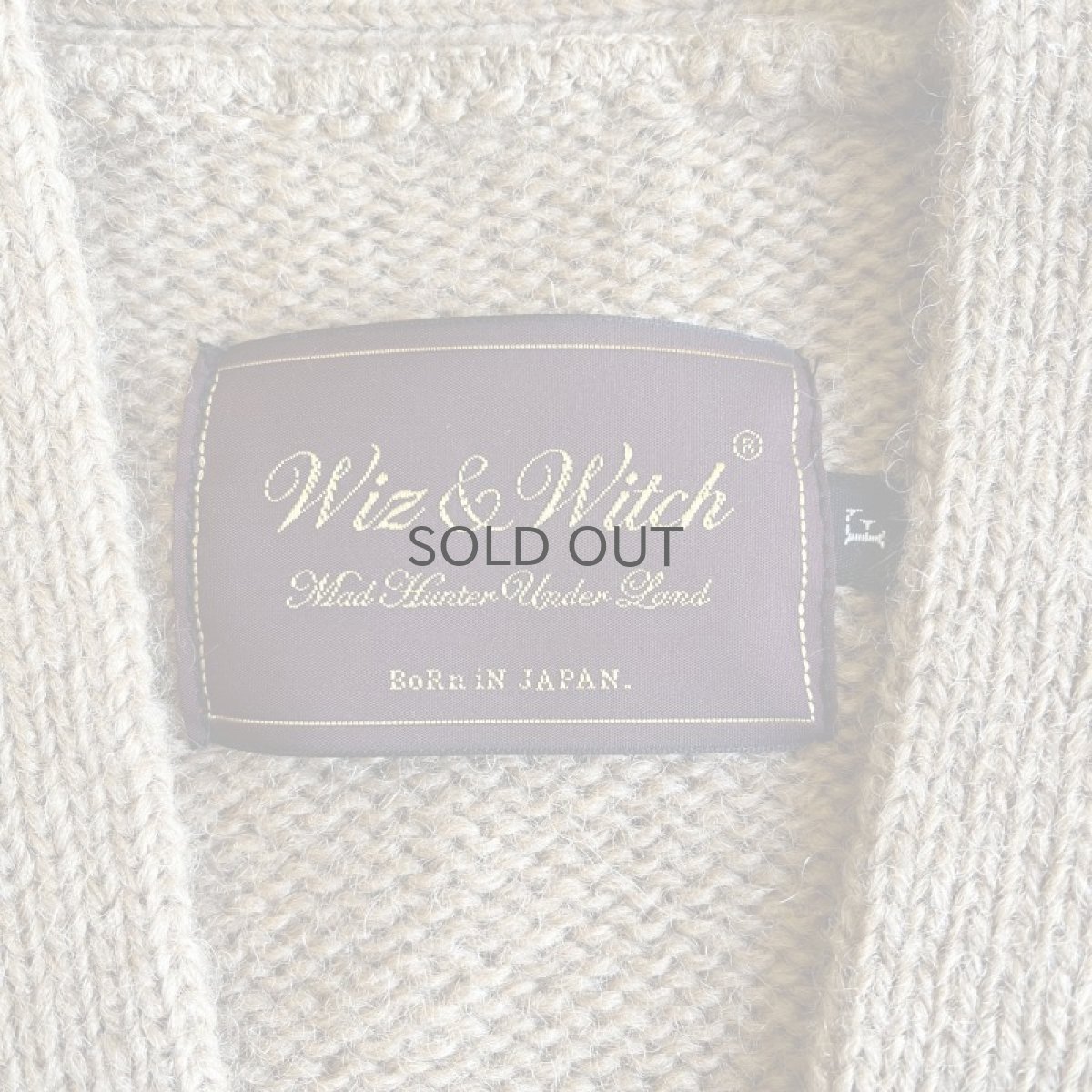 画像12: 【Wiz&Witch】OLD PATCH KNIT CARDIGAN / OS (12)