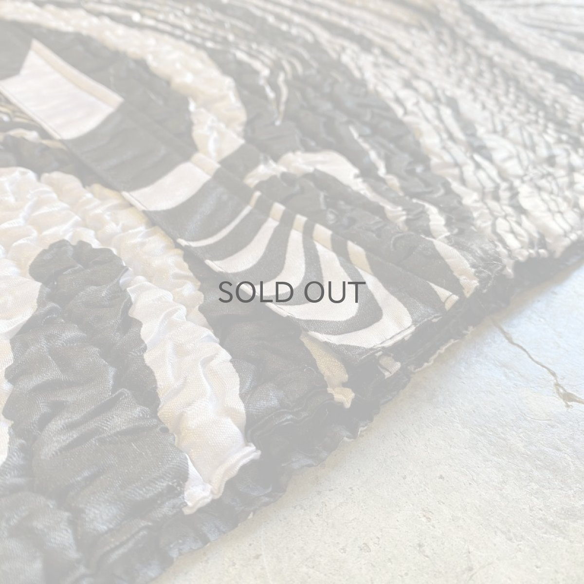 画像13: REVERSIBLE MONOCHROME MARBLE PATTERN DESIGN JACKET / Ladies L (13)