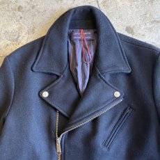 画像5: 【LEVI'S】BLACK COLOR WOOL DESIGN RIDERS JACKET / Ladies M (5)