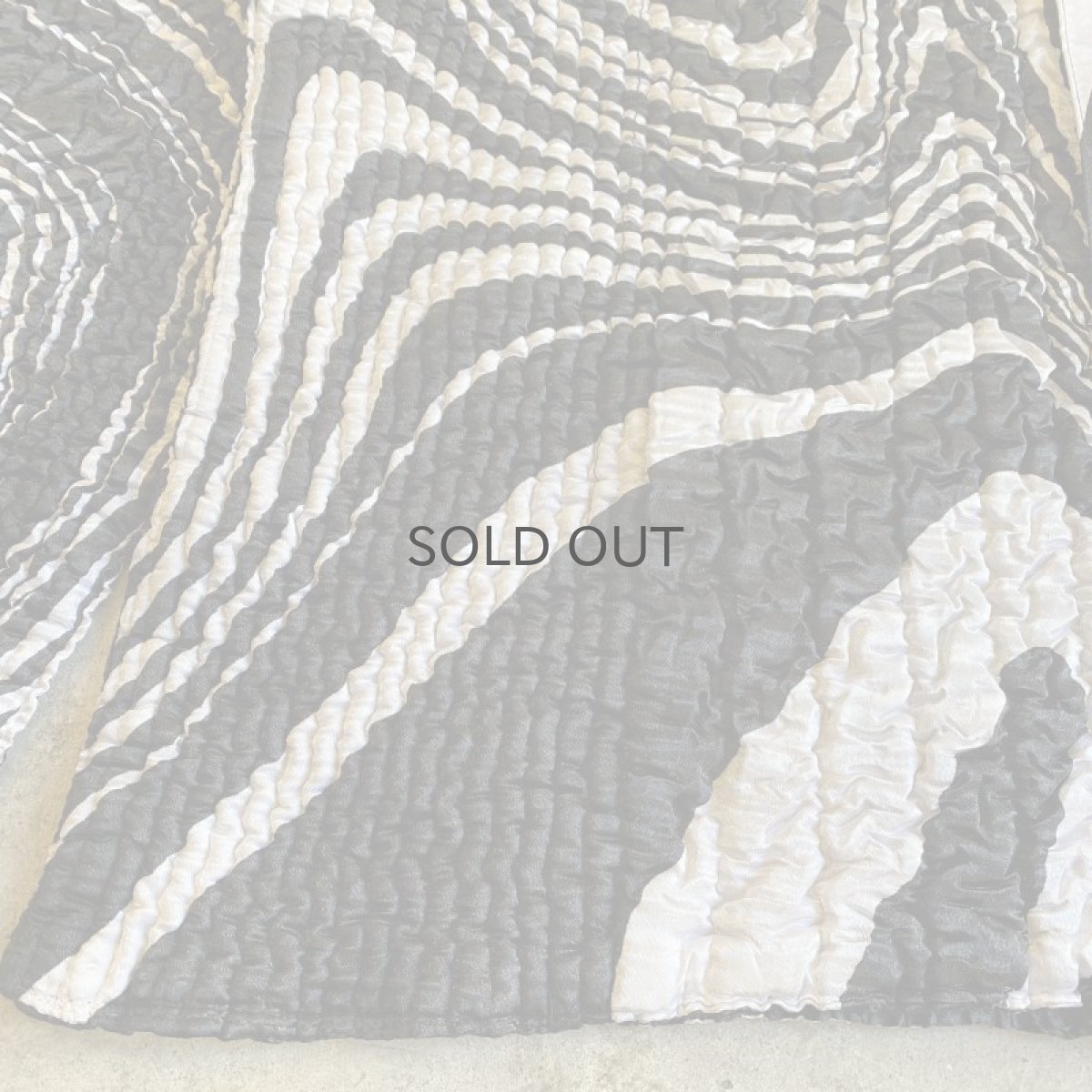 画像8: REVERSIBLE MONOCHROME MARBLE PATTERN DESIGN JACKET / Ladies L (8)