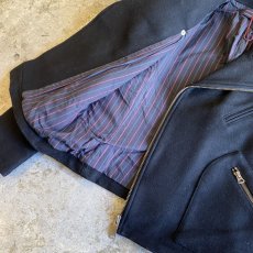 画像7: 【LEVI'S】BLACK COLOR WOOL DESIGN RIDERS JACKET / Ladies M (7)