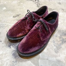 画像1: 【Dr.Martens】14482 3EYE VELVET SHOES / UK9 (1)