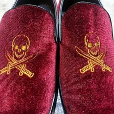 画像6: SKULL EMBROIDERY VELOUR OPERA SHOES / 8.5 (6)