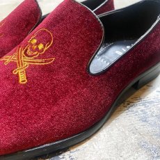 画像4: SKULL EMBROIDERY VELOUR OPERA SHOES / 8.5 (4)