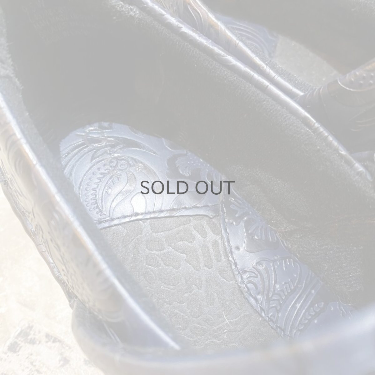 画像6: BOTANICAL PATTERN NAVY COLOR SABOT / 9.5(25cm) (6)