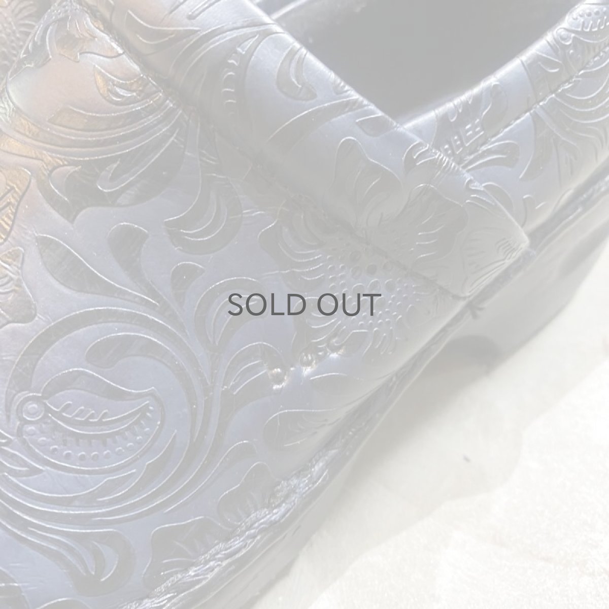 画像4: BOTANICAL PATTERN NAVY COLOR SABOT / 9.5(25cm) (4)