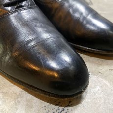 画像3: PLANE TOE LEATHER DRESS SHOES / 9.5 / MADE IN ITALY (3)