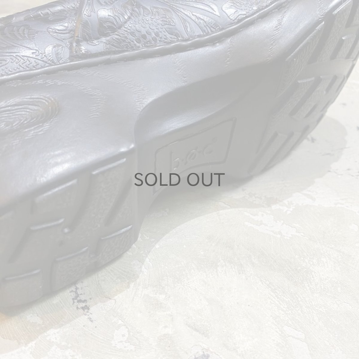 画像8: BOTANICAL PATTERN NAVY COLOR SABOT / 9.5(25cm) (8)