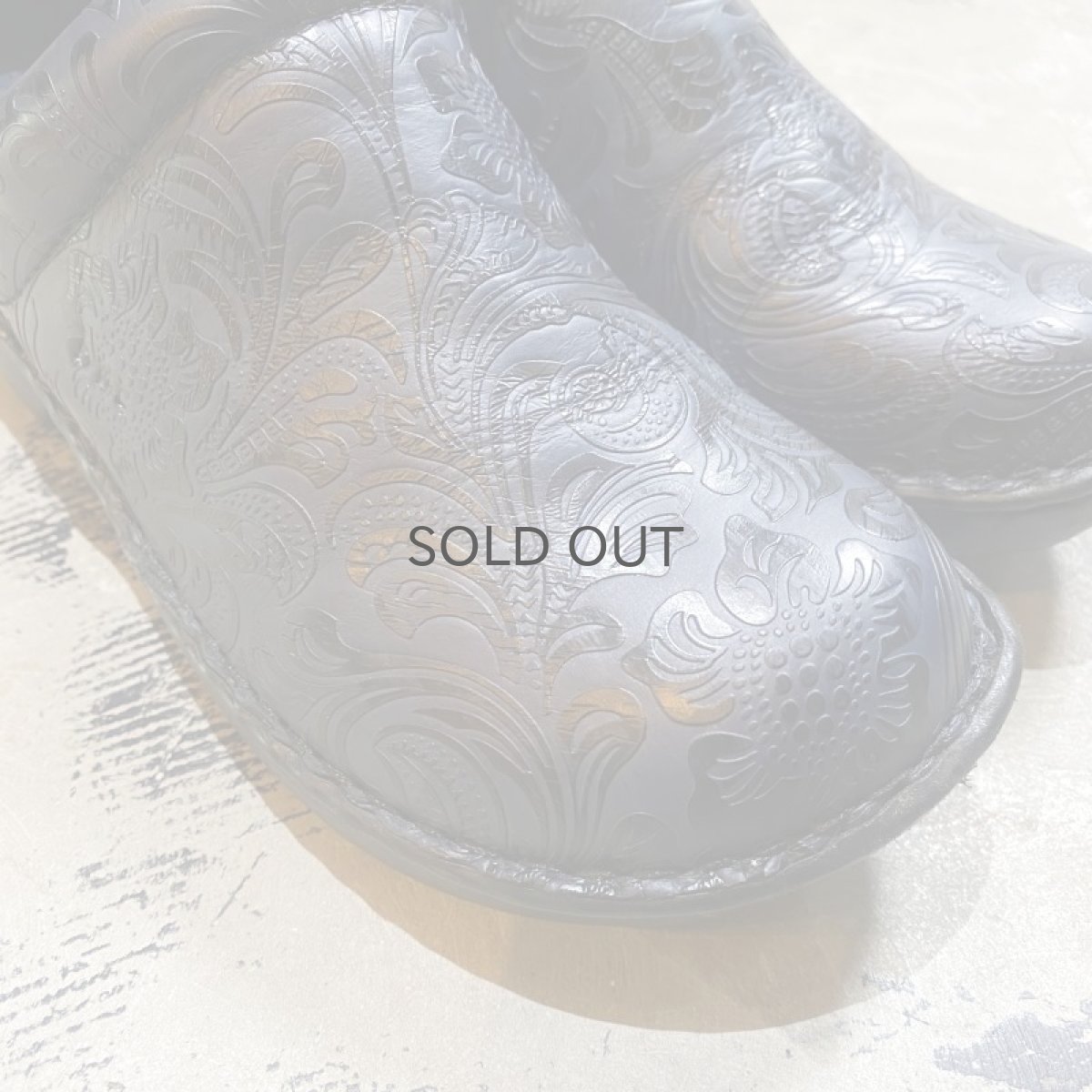 画像3: BOTANICAL PATTERN NAVY COLOR SABOT / 9.5(25cm) (3)