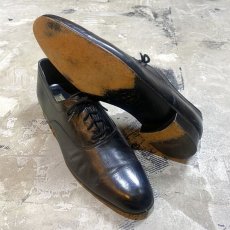 画像2: PLANE TOE LEATHER DRESS SHOES / 9.5 / MADE IN ITALY (2)