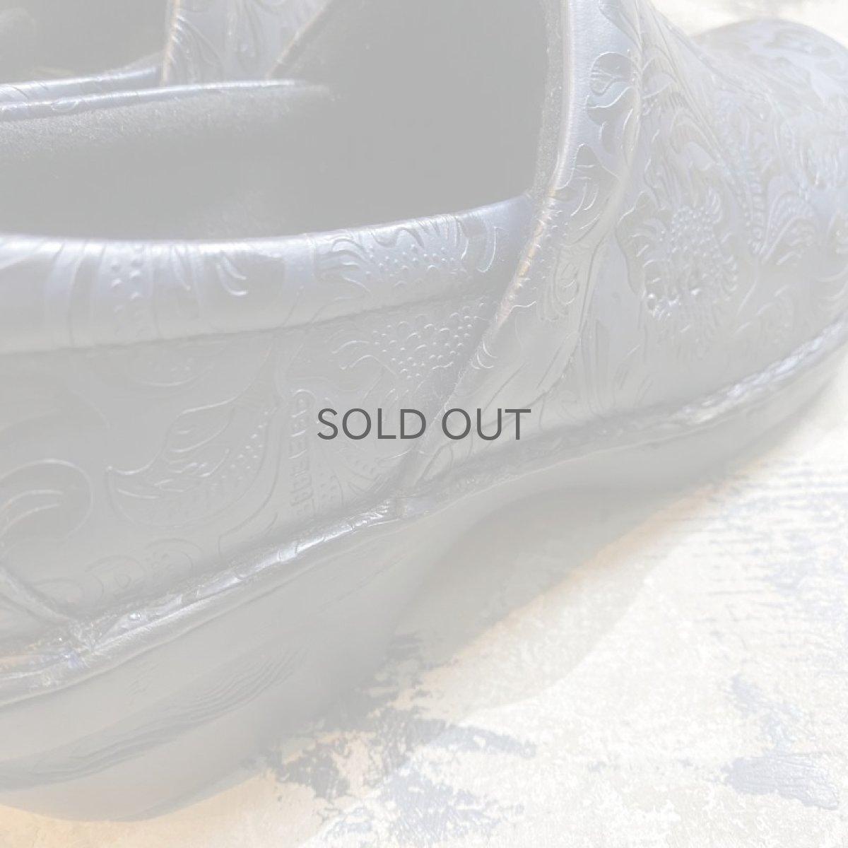 画像7: BOTANICAL PATTERN NAVY COLOR SABOT / 9.5(25cm) (7)