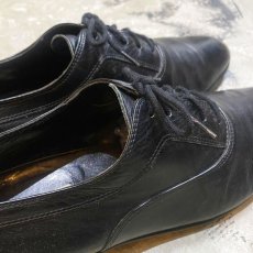 画像8: PLANE TOE LEATHER DRESS SHOES / 9.5 / MADE IN ITALY (8)