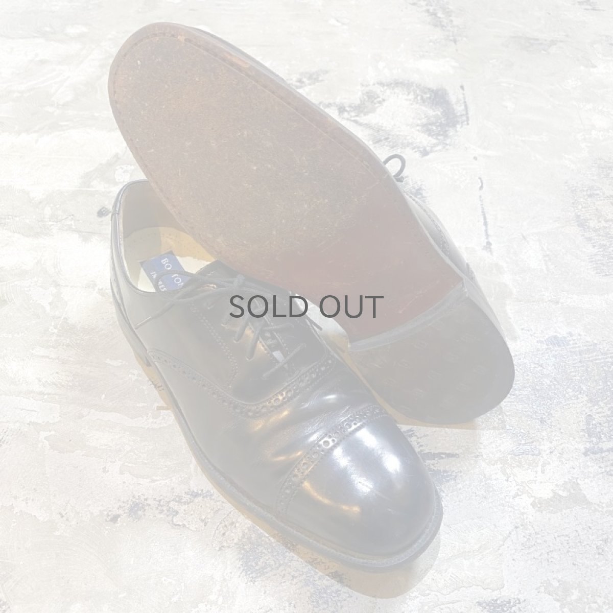 画像2: STRAIGHT TIP LEATHER DRESS SHOES / 8.5 (2)