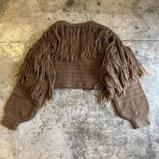 画像2: 【Wiz&Witch】"HOOK UP" FRINGE KNIT CARDIGAN / OS (2)