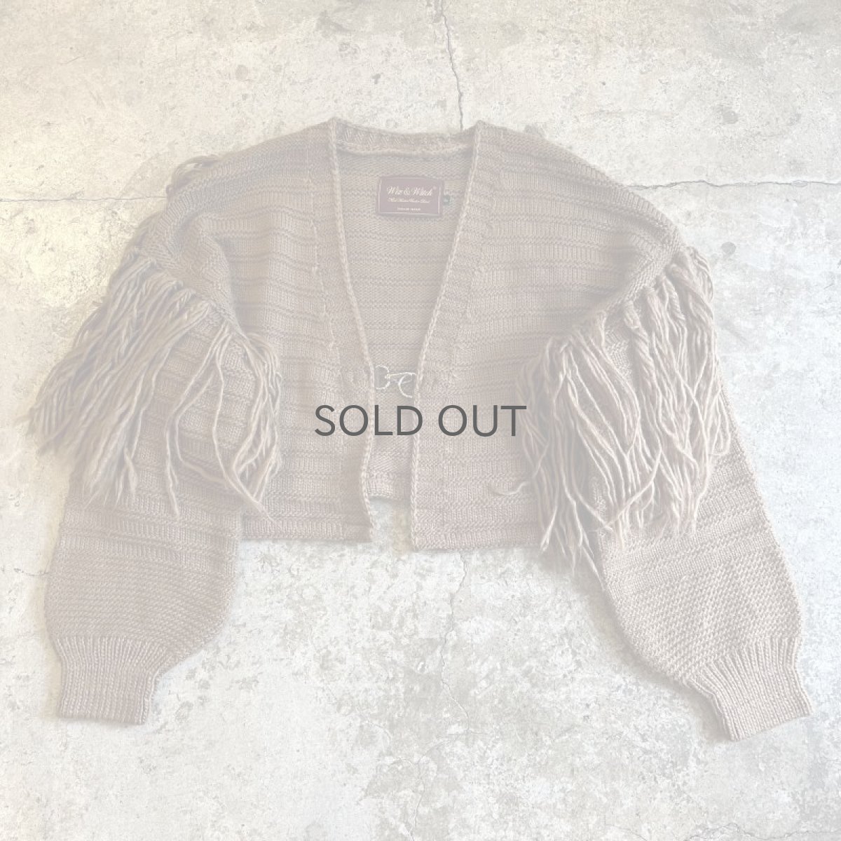 画像1: 【Wiz&Witch】"HOOK UP" FRINGE KNIT CARDIGAN / OS (1)