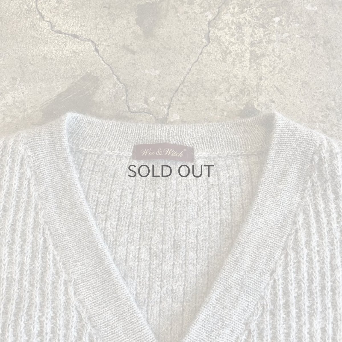 画像7: 【Wiz&Witch】OLD PATCH KNIT CARDIGAN / OS (7)
