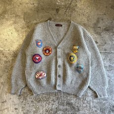 画像1: 【Wiz&Witch】OLD PATCH KNIT CARDIGAN / OS (1)