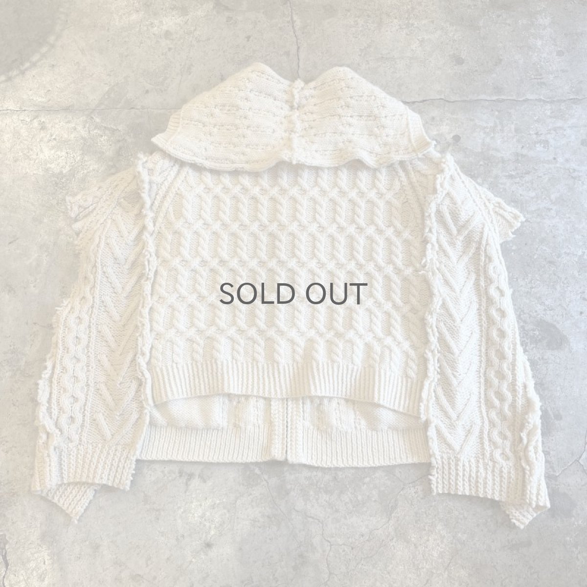 画像2: 【Wiz&Witch】"UNITED" ALAN KNIT SAILOR ZIP VEST / OS (2)
