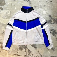 画像1: SWITCHED COLOR SWEAT TRACK JACKET / Mens L (1)