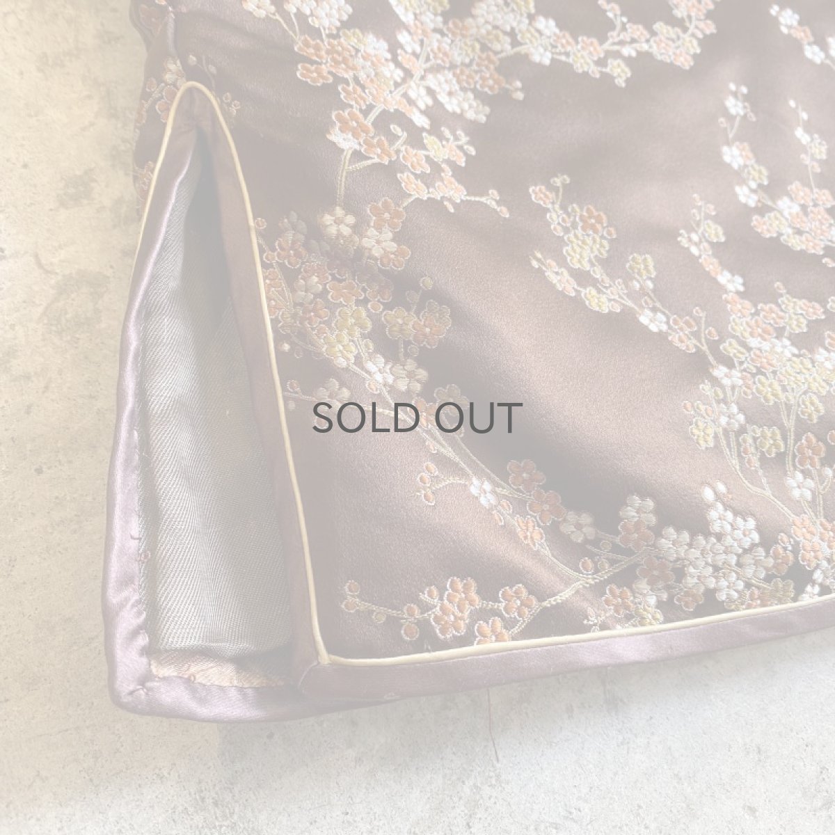 画像9: ALL OVER PATTERN BROWN COLOR CHINA JACKET / Ladies M (9)