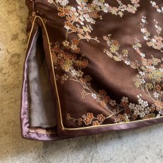 画像9: ALL OVER PATTERN BROWN COLOR CHINA JACKET / Ladies M (9)
