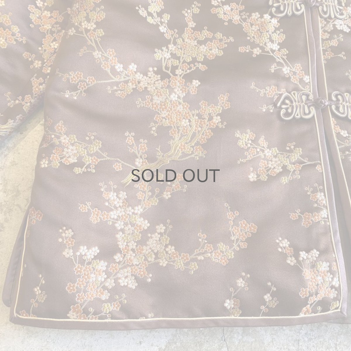画像7: ALL OVER PATTERN BROWN COLOR CHINA JACKET / Ladies M (7)