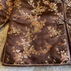 画像7: ALL OVER PATTERN BROWN COLOR CHINA JACKET / Ladies M (7)