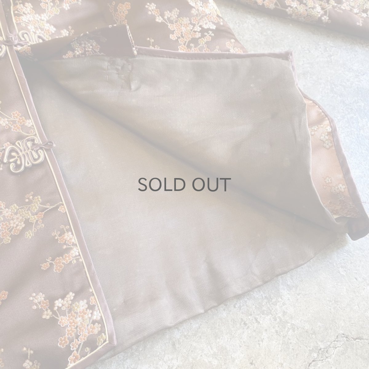画像13: ALL OVER PATTERN BROWN COLOR CHINA JACKET / Ladies M (13)