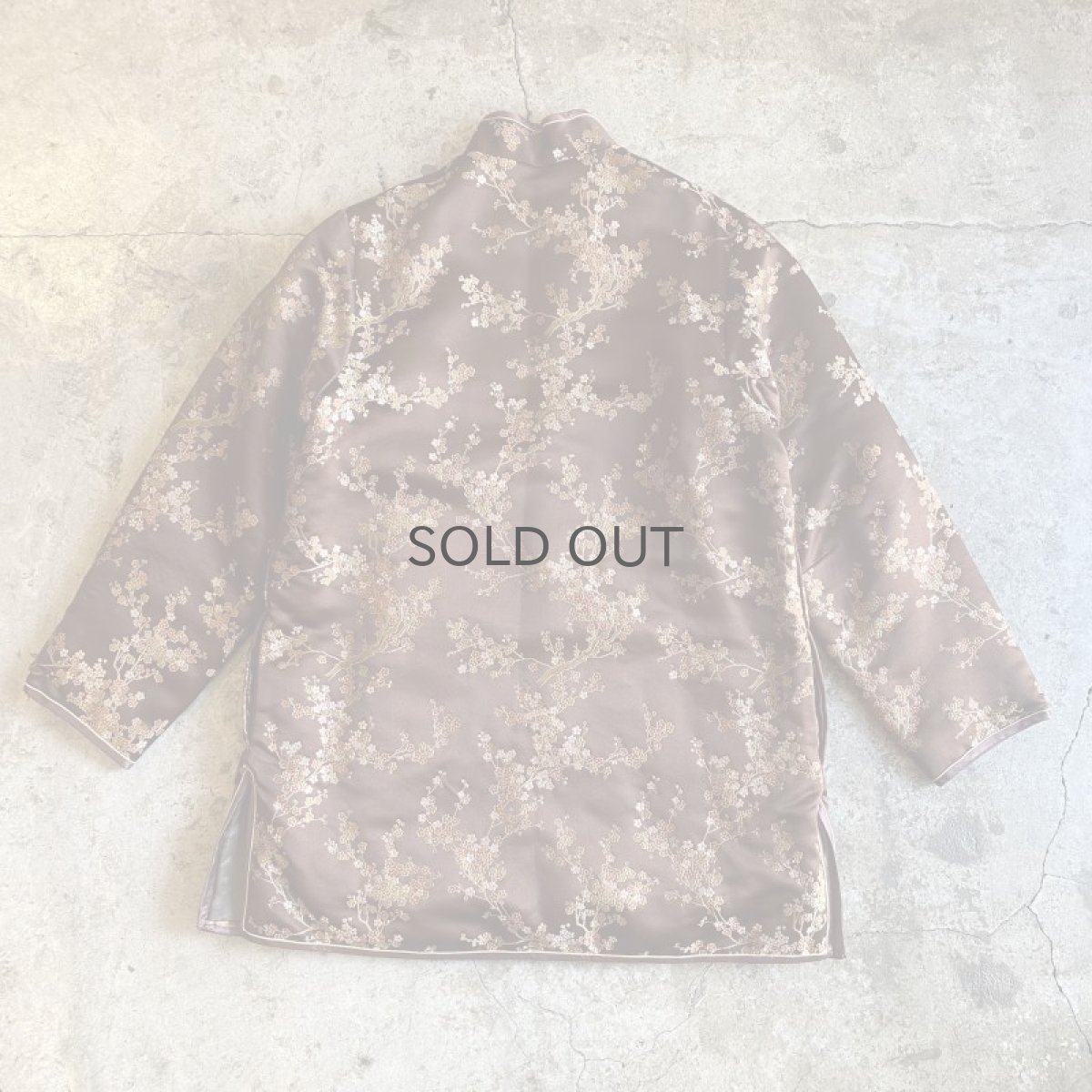画像2: ALL OVER PATTERN BROWN COLOR CHINA JACKET / Ladies M (2)