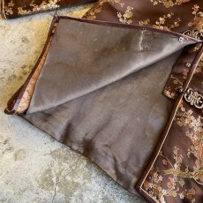 画像12: ALL OVER PATTERN BROWN COLOR CHINA JACKET / Ladies M (12)