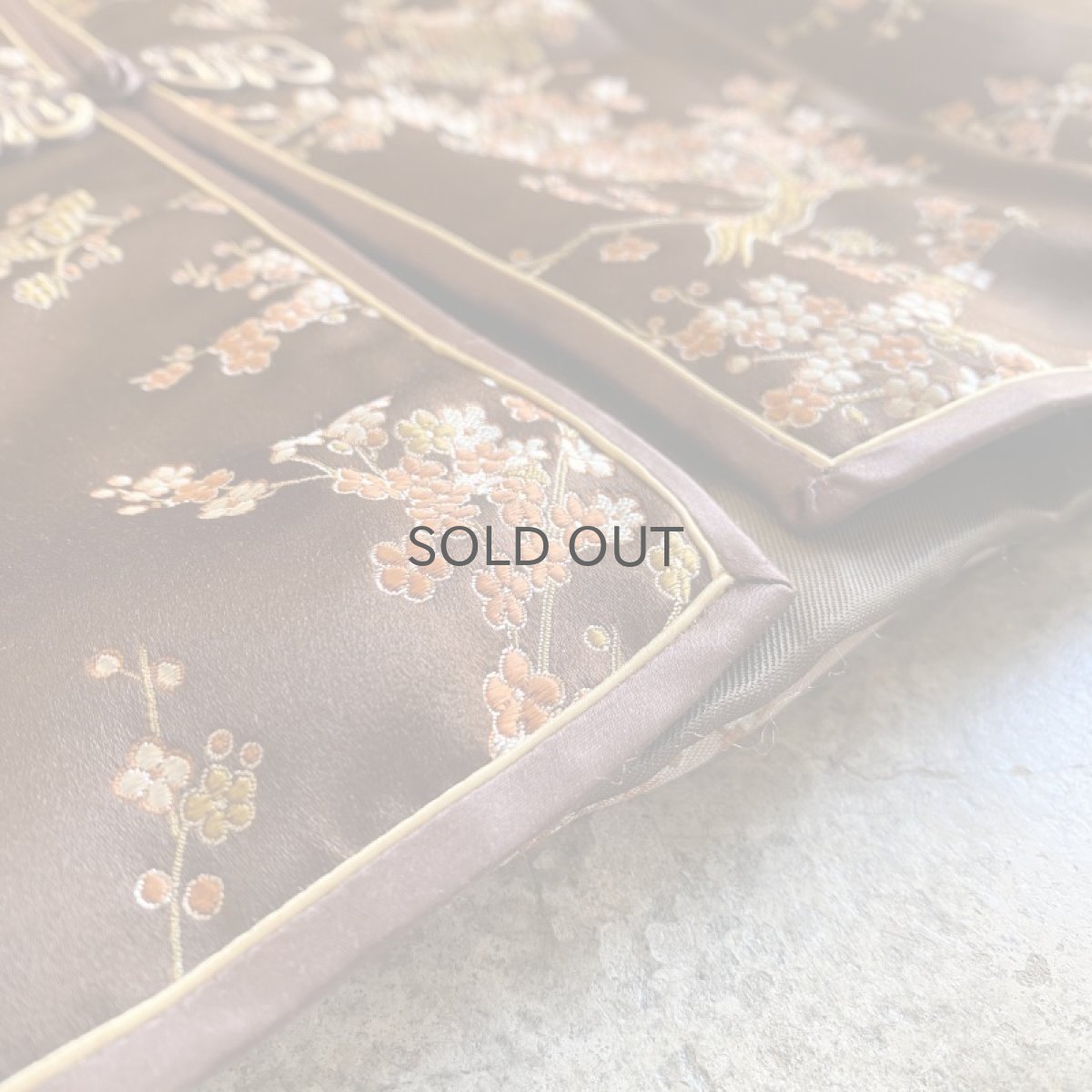 画像10: ALL OVER PATTERN BROWN COLOR CHINA JACKET / Ladies M (10)